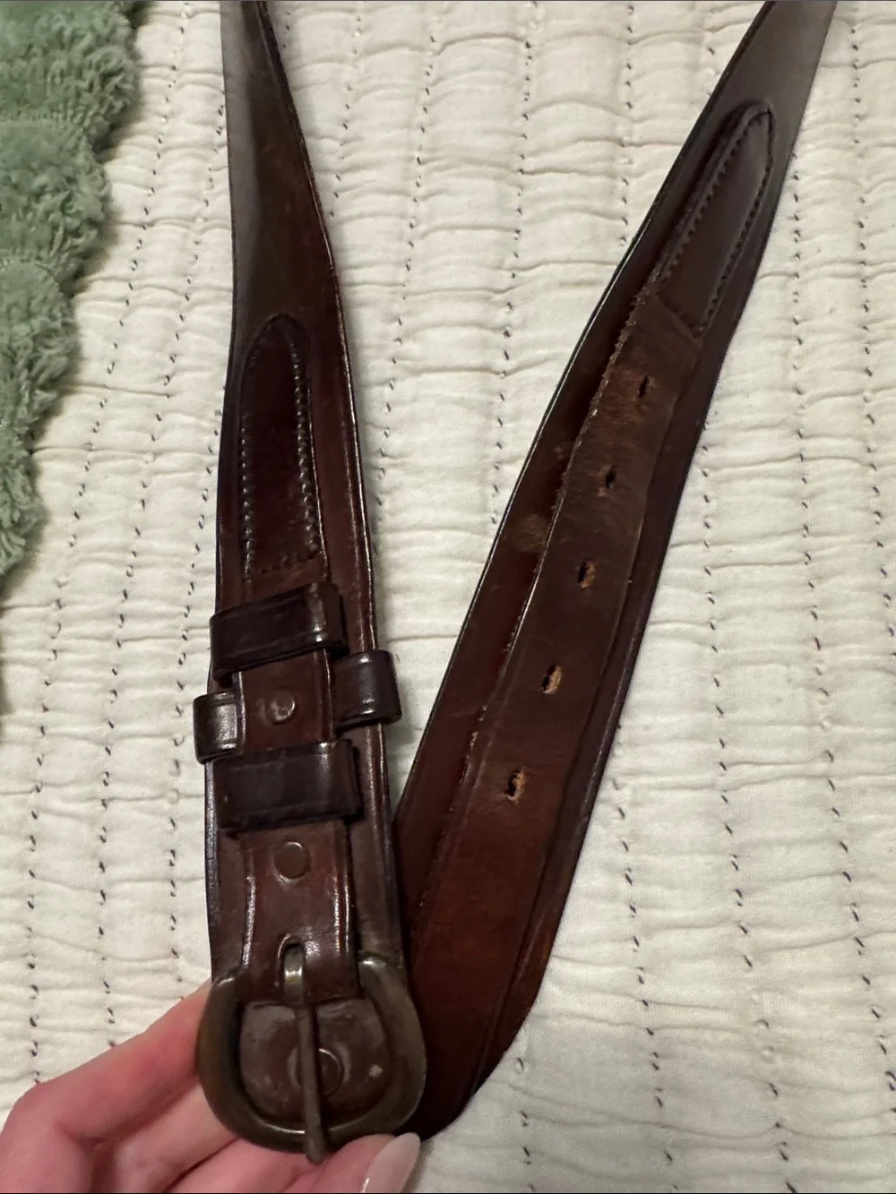 Classic Cowhide Brown Leather Belt - Timeless Dress Style